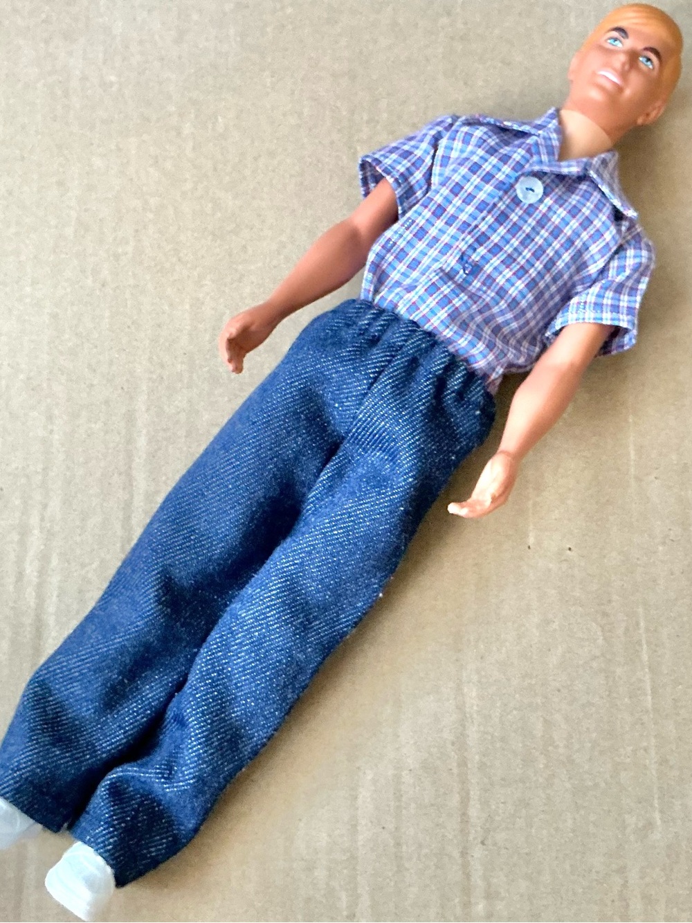 Barbie sun set Malibu Ken doll 1970 redressed vintage #1088